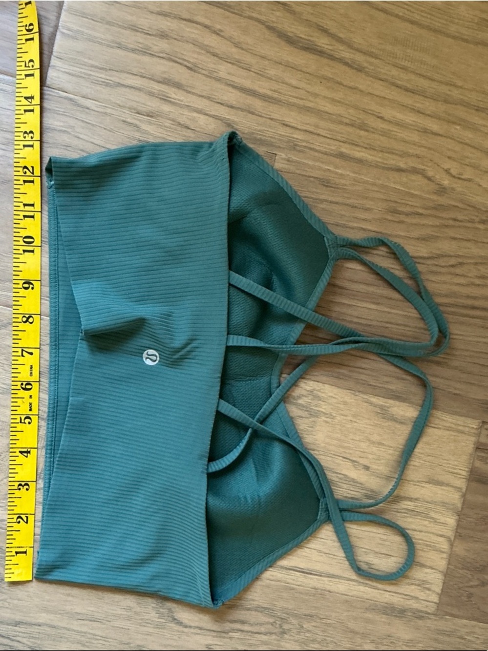 Lululemon ‘Like a Cloud’ Teal Ribbed Sports Bra